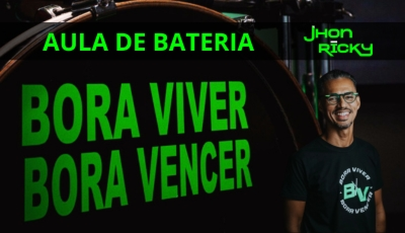 AULA DE BATERIA COM JHON RICKY