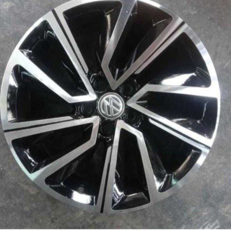 Roda VW T Cross aro 16 preta diamantada